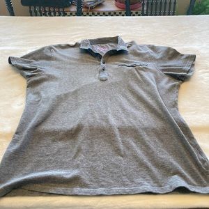 Mens Saks Fifth Avenue Gray Polo Shirt. Size XXL.